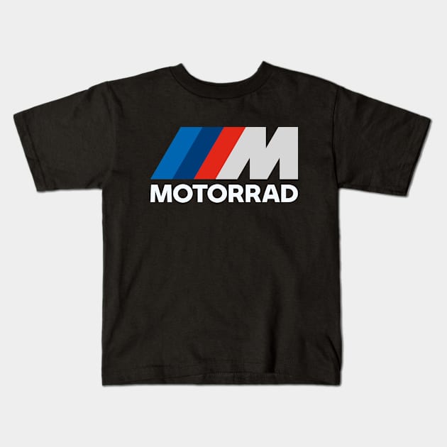 BMW M Motorrad Motorcycle Kids T-Shirt by tushalb